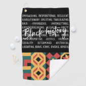 Golf Black Monts Geschichte des Golfers Golfhandtuch (Insitu)