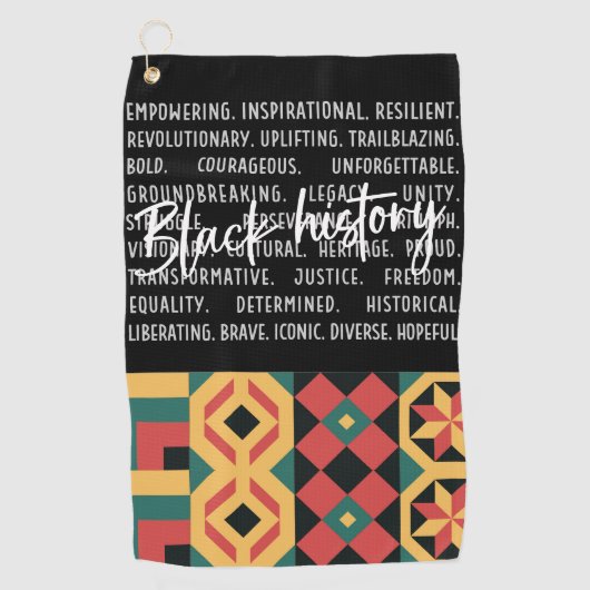 Golf Black Monts Geschichte des Golfers Golfhandtuch (Vorderseite)