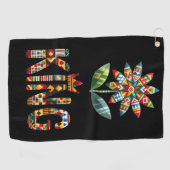 Golf Black Monts Geschichte des Golfers Golfhandtuch (Horizontal)