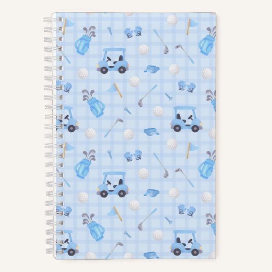 Golf Blau Notizblock (Vorderseite)