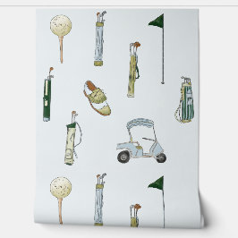 Golf blau und grün tapete