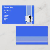 Golf; Blau Visitenkarte (Vorne/Hinten)