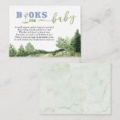 Golf Blue Boy Baby Dusche Par-T-Shirt Bücher für B Begleitkarte (Vorne/Hinten)