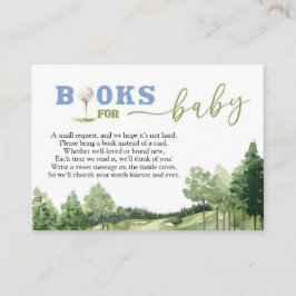 Golf Blue Boy Baby Dusche Par-T-Shirt Bücher für B Begleitkarte