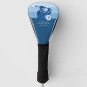 Golf Blue Golfer Head Cover Headcover (Vorderseite)