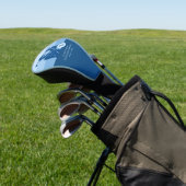 Golf Blue Golfer Head Cover Headcover (In SItu)