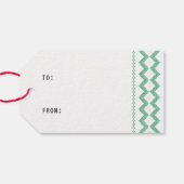 Golf Blue Green Merry Golfmas Weihnachtsgeschenke  Geschenkanhänger (Rückseite Horizontal)