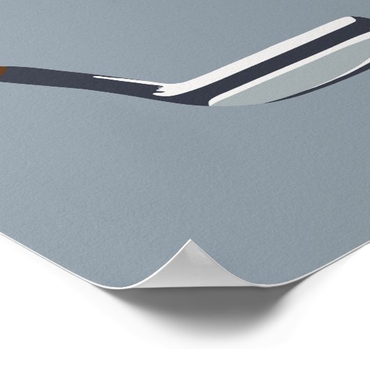 Golf Blue Poster (Ecke)