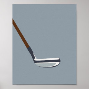 Golf Blue Poster
