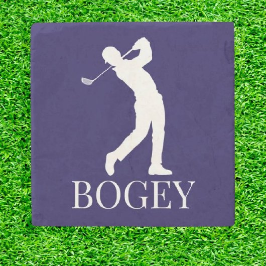 Golf Bogey stilvoll Steinuntersetzer