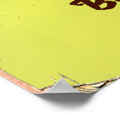 Golf "Book a game" Vintage Poster (Ecke)