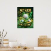 Golf Bootleg Retro Vintage Kunst Poster (Küche)
