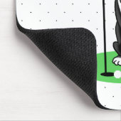 Golf Boston Terrier Dog (schwarz) Niedlich Mousepad (Ecke)
