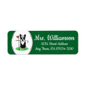 Golf Boston Terrier (schwarzer) Niedlicher Hund (Vorne)