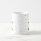 Golf Boston Terrier (schwarzer) Niedlicher Hund Kaffeetasse (Mittel)