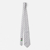 Golf Boston Terrier (schwarzer) Niedlicher Hund Krawatte (Rückseite)