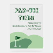 Golf Boy 1. Geburtstag Acrylschild (Vorderseite)