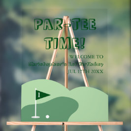 Golf Boy 1. Geburtstag Acrylschild