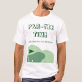 Golf Boy 1. Geburtstag Eltern T-Shirt (Vorderseite)