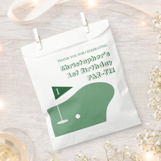 Golf Boy 1. Geburtstag Geschenktütchen (Ausgeschnitten)