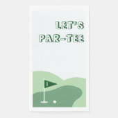 Golf Boy 1. Geburtstag Serviette (Vorderseite)