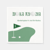 Golf Boy 1. Geburtstag Serviette (Vorderseite)