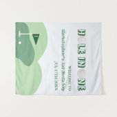 Golf Boy 1. Geburtstag Wandteppich (Vorderseite (Horizontal))