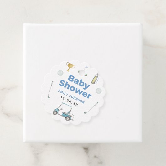 Golf Boy Baby Dusche Geschenkanhänger (Beispiel)