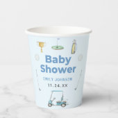 Golf Boy Baby Dusche Pappbecher (Vorderseite)