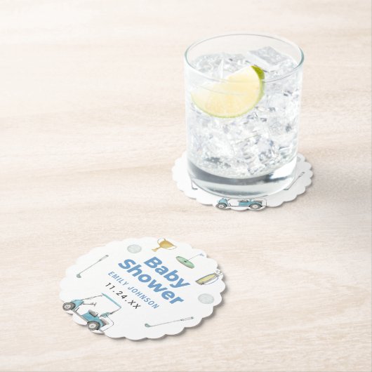 Golf Boy Baby Dusche Untersetzer (Vor Ort)