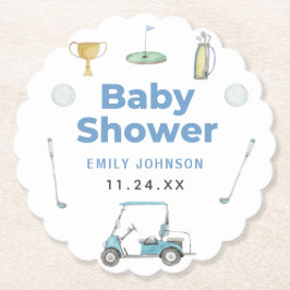 Golf Boy Baby Dusche Untersetzer