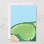 Golf Boy Birthday Par-T-Shirt Golfing Card Scoreca Einladung (Rückseite)