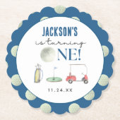 Golf Boy Birthday Untersetzer (Vorderseite)