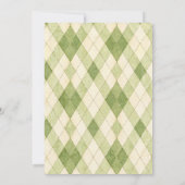 Golf Boy First Birthday Par-Tee Hole In One  Einladung (Rückseite)