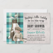 Golf Boy Future Golfer Niedlich Caddy Baby Dusche Einladung (Vorderseite)
