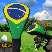 Golf Brasilien und Brasilien Flagge / Golf Clubs A Golf Headcover