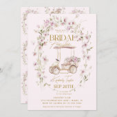 Golf Brautparty Bridal Par-tee Einladung (Vorne/Hinten)