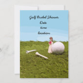 Golf Brautparty Einladung (Vorderseite)