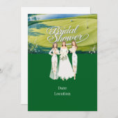 Golf Brautparty Einladung (Vorne/Hinten)