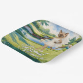 GOLF BRAUTPARTY für Cat Lover Golfer Pappteller (Gewinkelt)