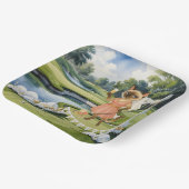 GOLF BRAUTPARTY für Cat Lover Golfer Pappteller (Gewinkelt)