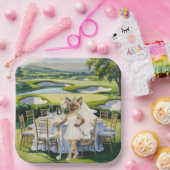 GOLF BRAUTPARTY für Cat Lover Golfer Pappteller (Party)