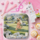 GOLF BRAUTPARTY für Cat Lover Golfer Pappteller (Party)