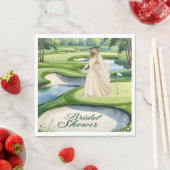 GOLF BRAUTPARTY für Cat Lover Golfer Serviette (Beispiel)