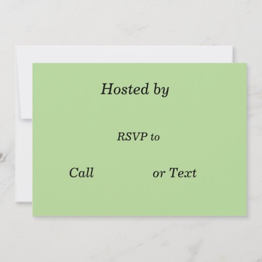 Golf Brautparty mit Ball und Blume auf Grün Einladung (Rückseite)