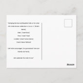 Golf Brautparty mit Golfwagen für Bride Golfer Postkarte (Rückseite)