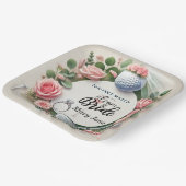 Golf-Brautparty zum Thema Golf Pappteller (Gewinkelt)