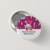Golf Breast Cancer Awareness for golfer Button (Vorne & Hinten)