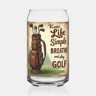 Golf Breathe und Golf spielen Dosenglas