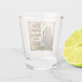 Golf Breathe und Golf spielen Schnapsglas (Rückseite)